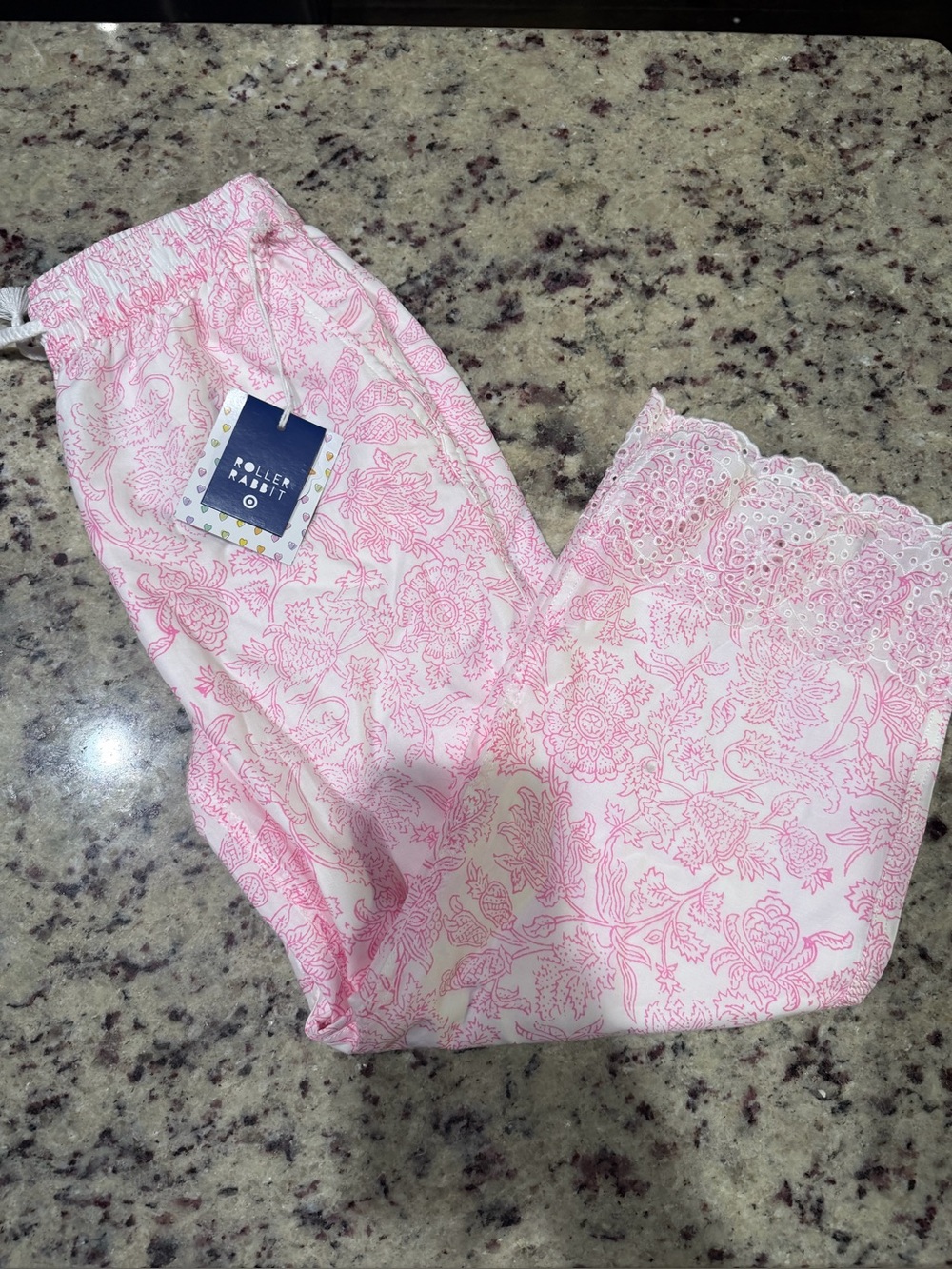 Roller Rabbit x Target girls medium adaptive design loose floral pants nwt